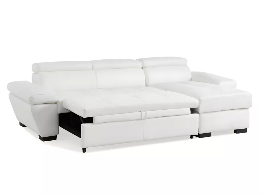 Canap&eacute; d'angle neuf convertible avec m&eacute;ridienne et caisson Meubles