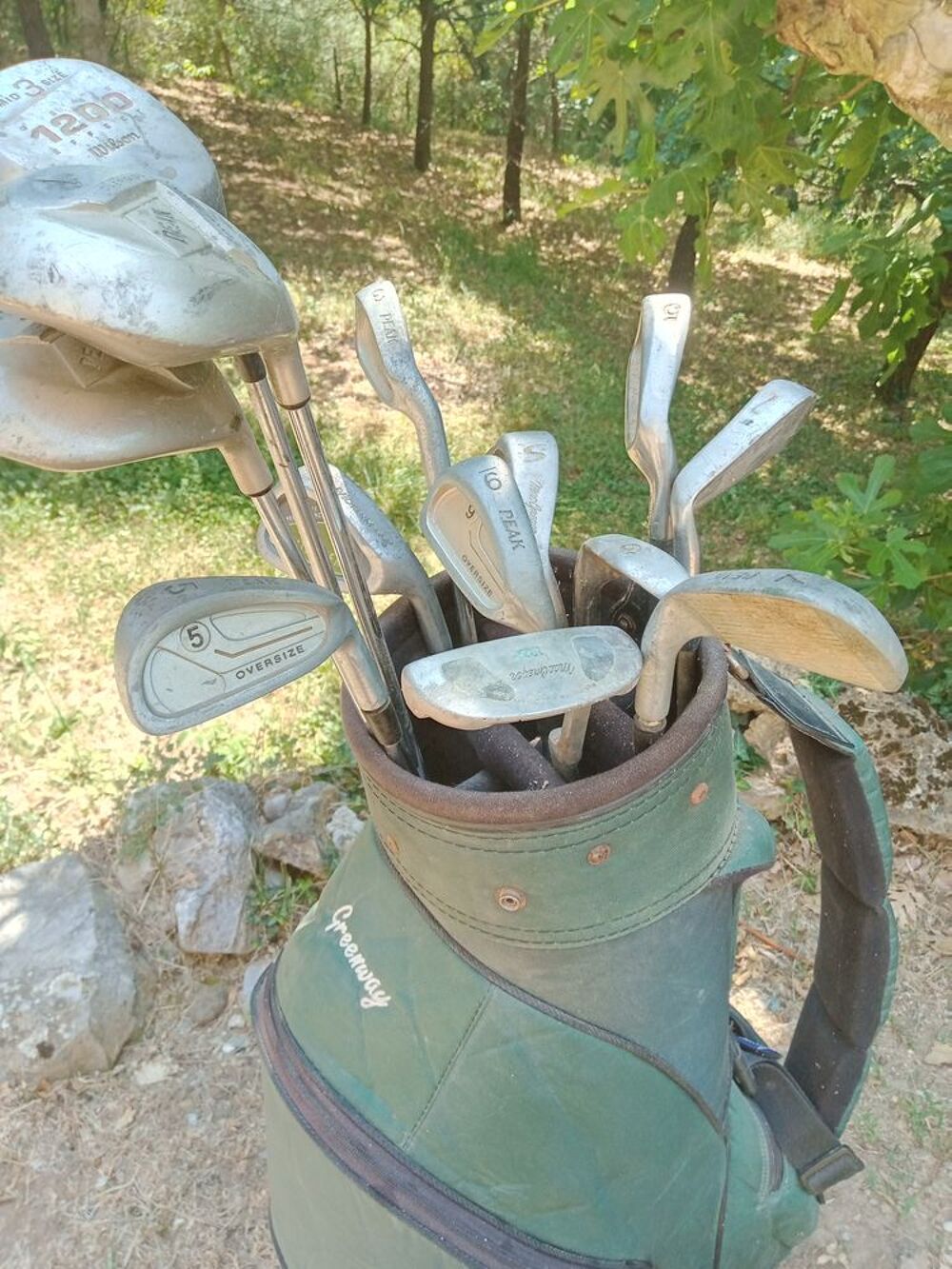 SAC de GOLF avec diff&eacute;rents clubs Sports