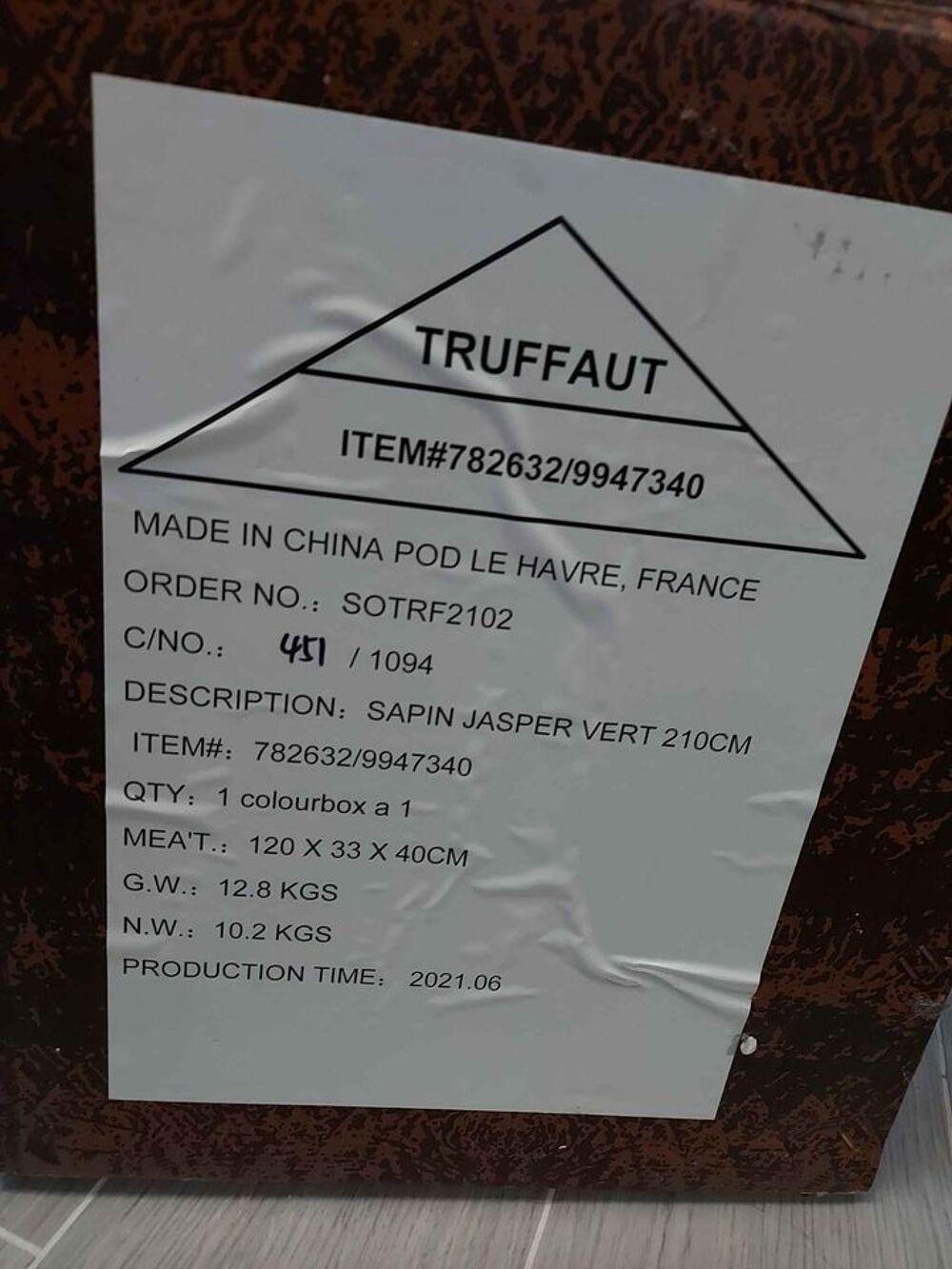 Sapin de Noel Truffaut
Décoration