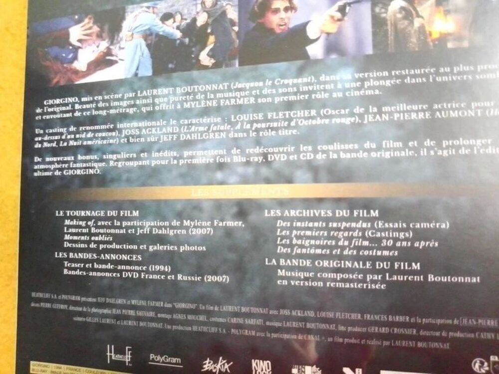 Mylene Farmer Laurent Boutonnat Rare Coffret Collector Editi DVD et blu-ray