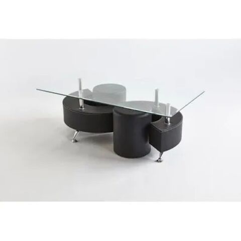 Table basse moderne verre et m�tal 20 Bourges (18)
