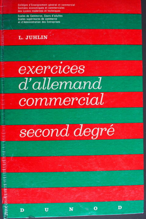 EXERCICES D'ALLEMAND COMMERCIAL - L. JUHLIN, 10 Rennes (35)