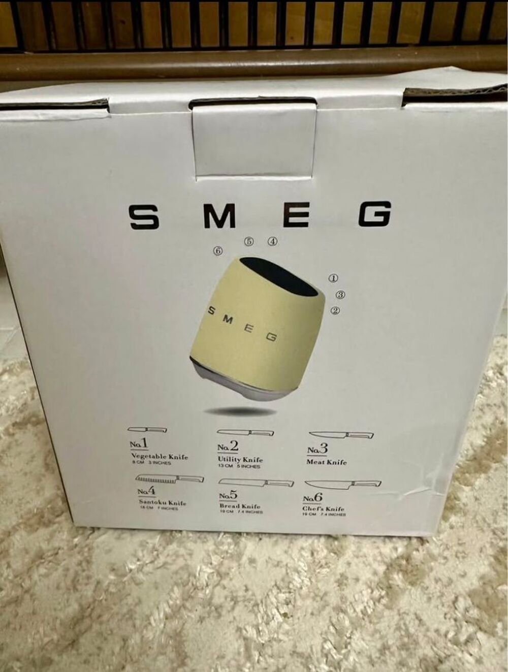 Bloc couteaux Smeg Cuisine