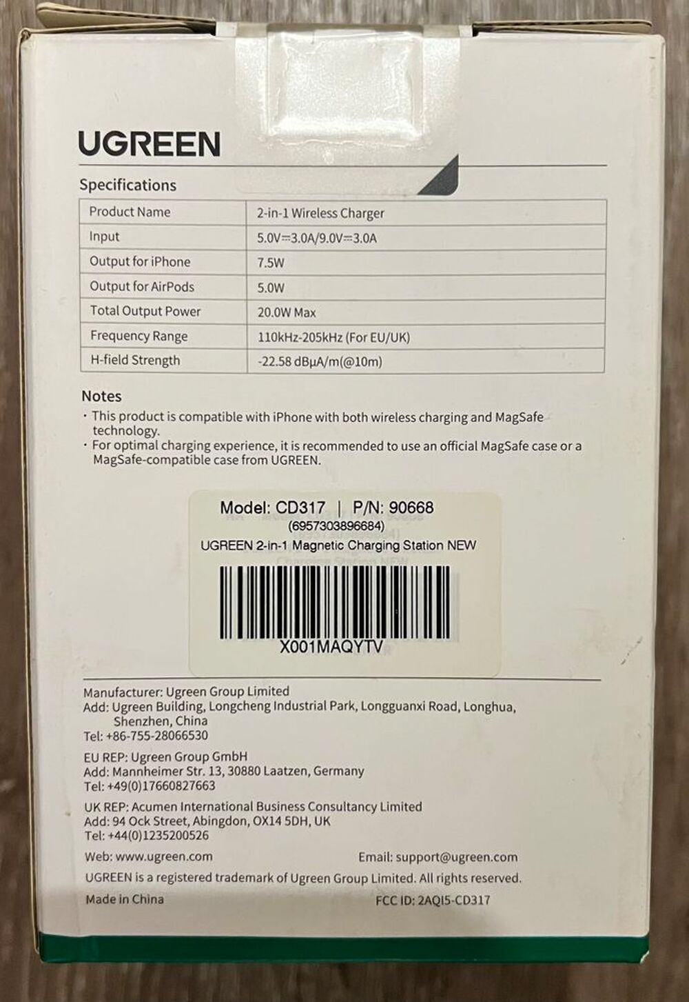 Station charge induction sans fil UGREEN Qi2-MagSafe - NEUF Téléphones et tablettes