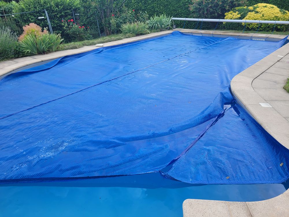 b&acirc;che &agrave; bulles piscine Jardin