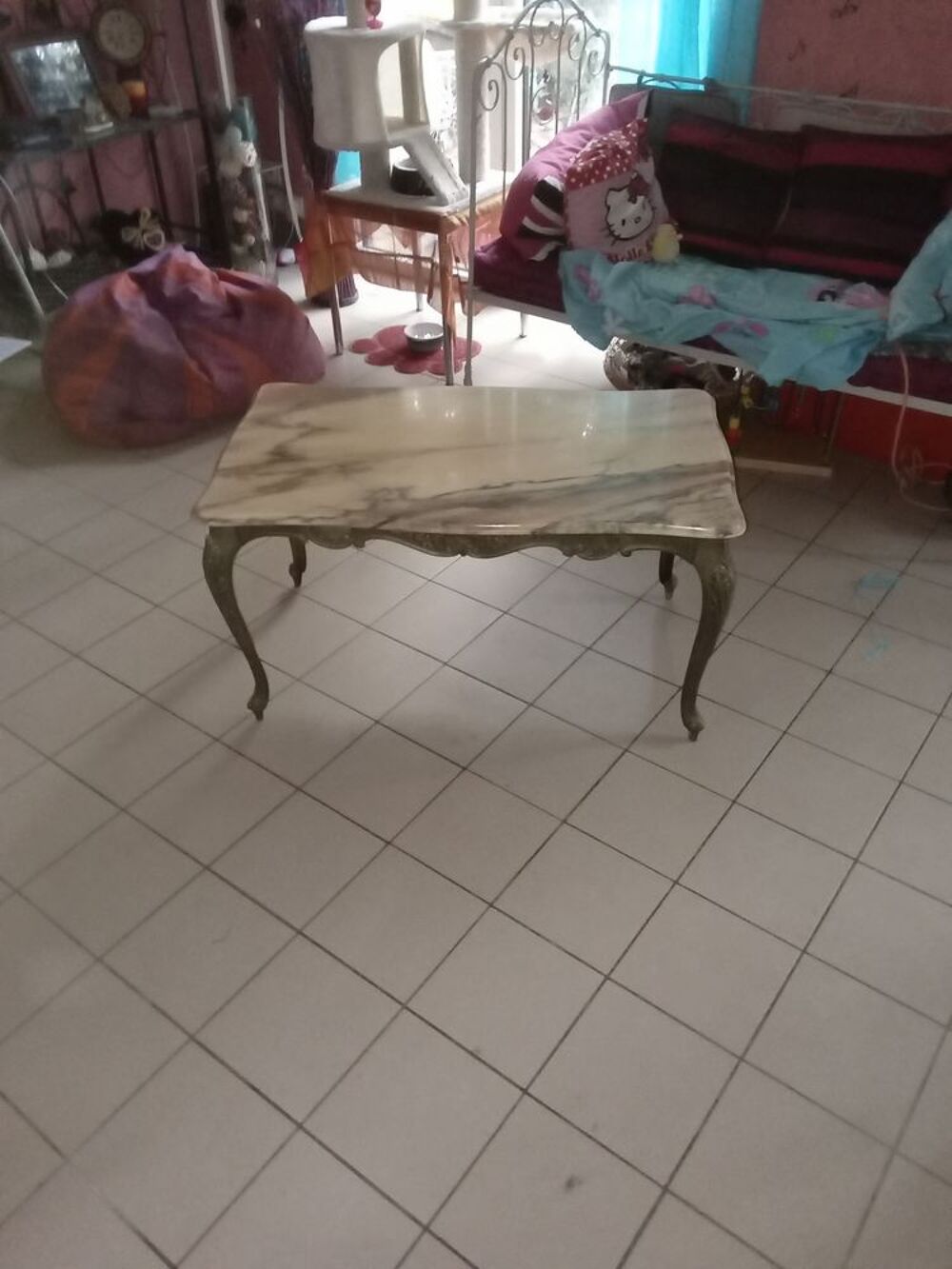 table de salon en marbre Meubles