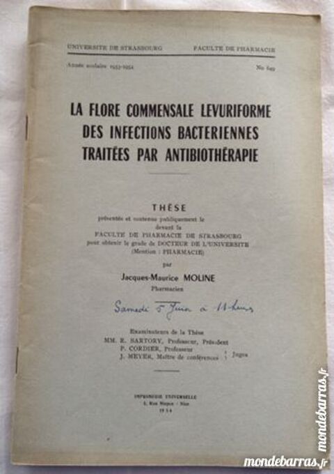 la flore commensale levuriforme des infections 7 Achenheim (67)