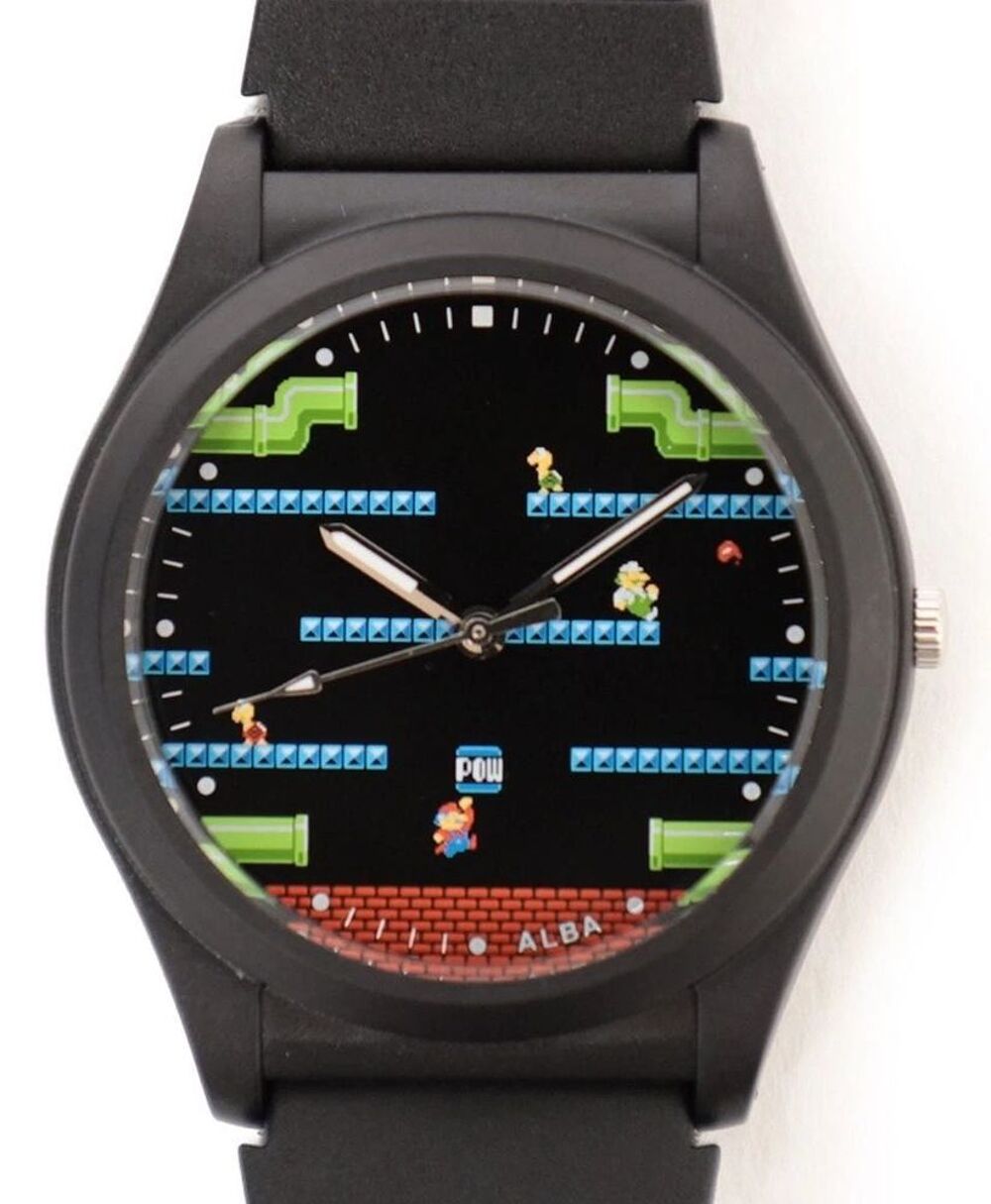Edition limit&eacute;e de 3 montres &agrave; quartz Alba Beams Super Mario Bijoux et montres
