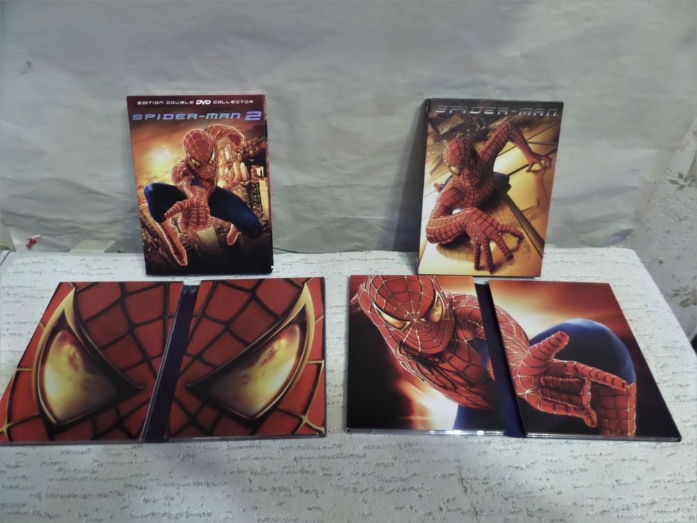 2 doubles dvd de SPIDERMAN collecteur DVD et blu-ray