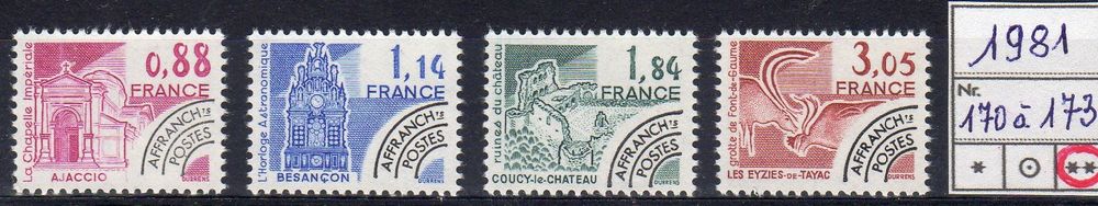 TIMBRES FRANCE 
PREOBLITERES
N** 