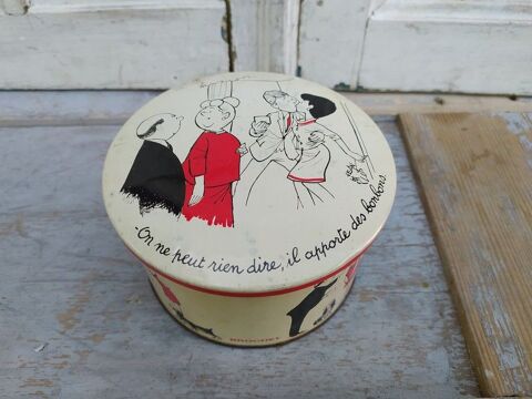 Bote Vintage Bonbons Brochet Humour Signe Jean Bellus 30 Loches (37)