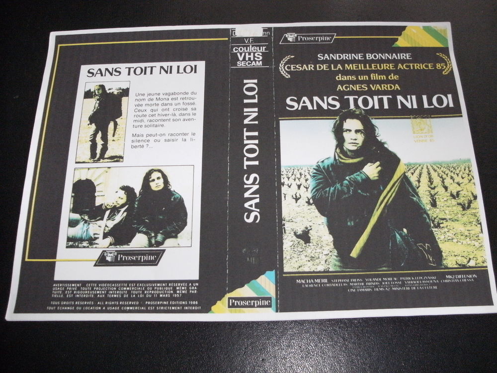 Film : " Sans toit ni loi " DVD et blu-ray