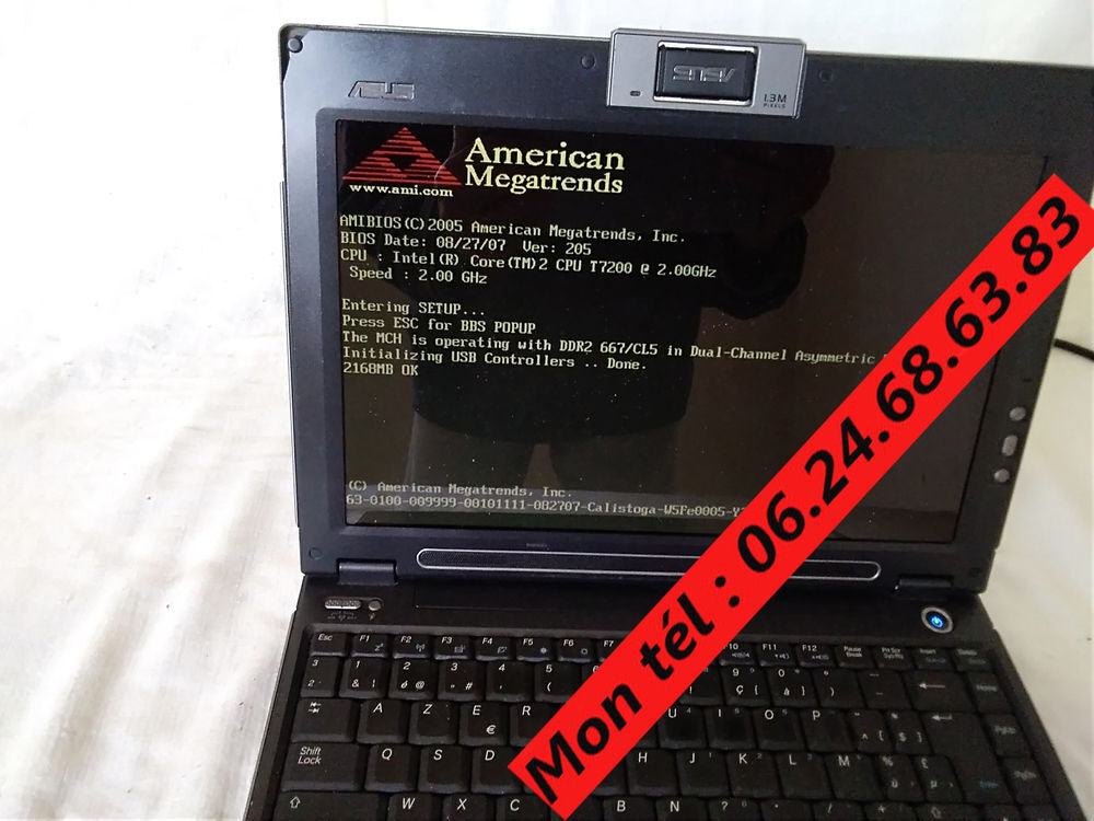 Laptop Asus W5F Matériel informatique