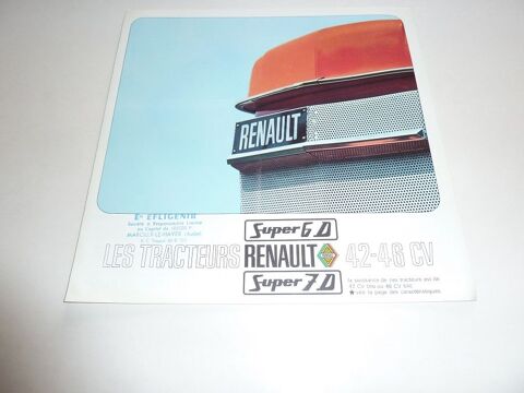 Prospectus dépliant tracteur RENAULT Super 6D et 7D 1 Marcilly-le-Hayer (10)