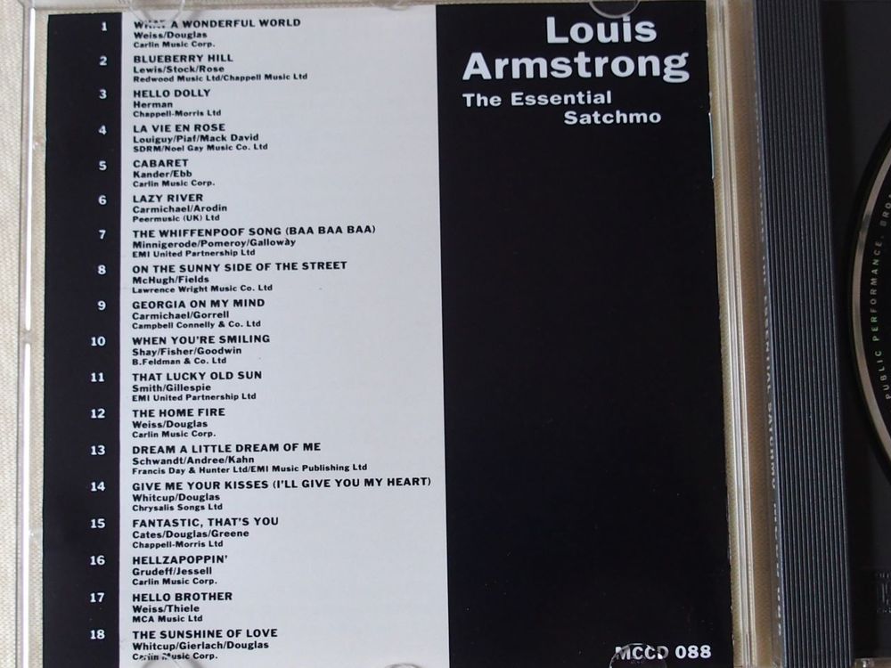 CD Louis ARMSTRONG CD et vinyles
