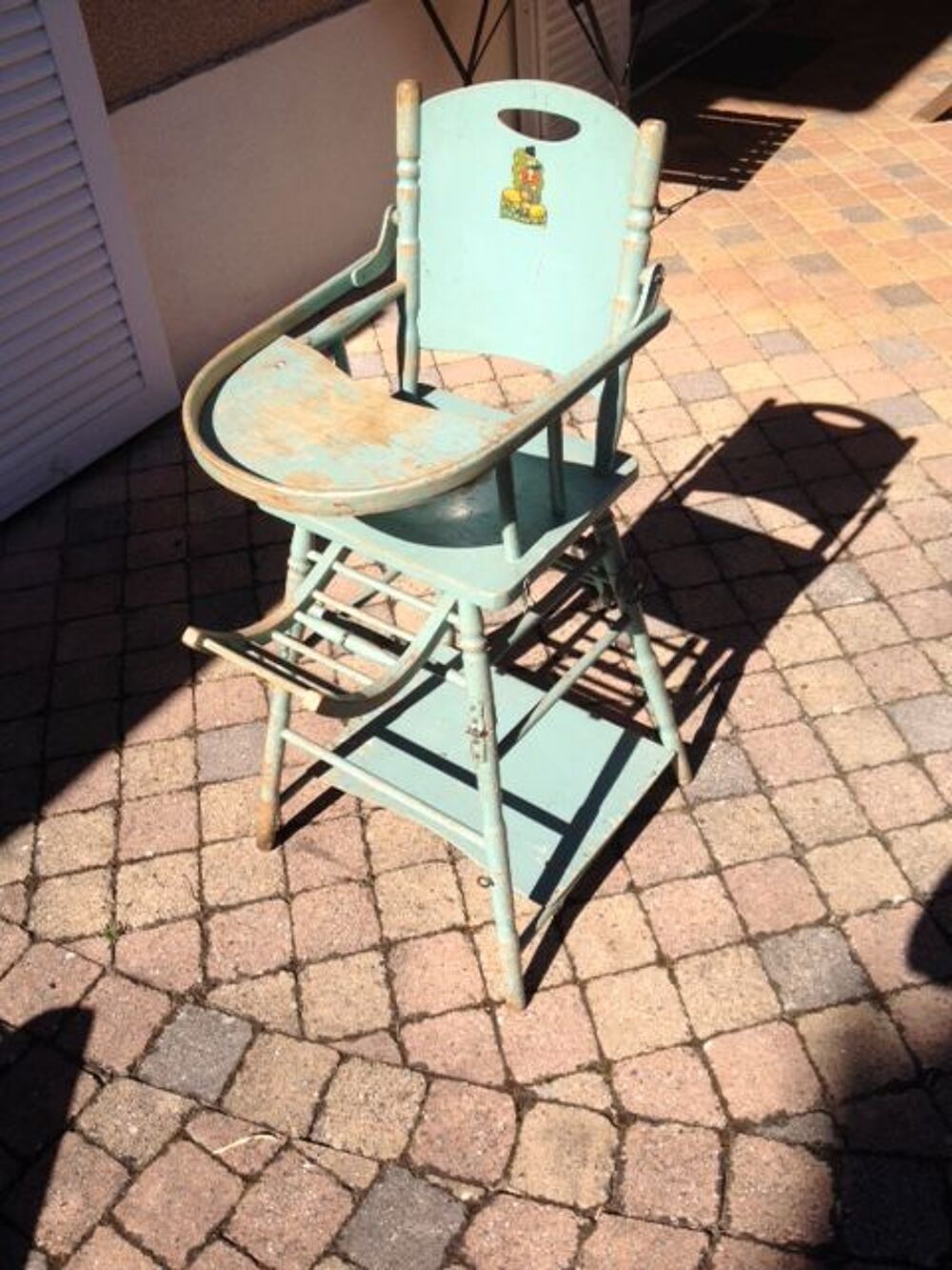 CHAISE HAUTE EN BOIS ann&eacute;es 50 Puériculture