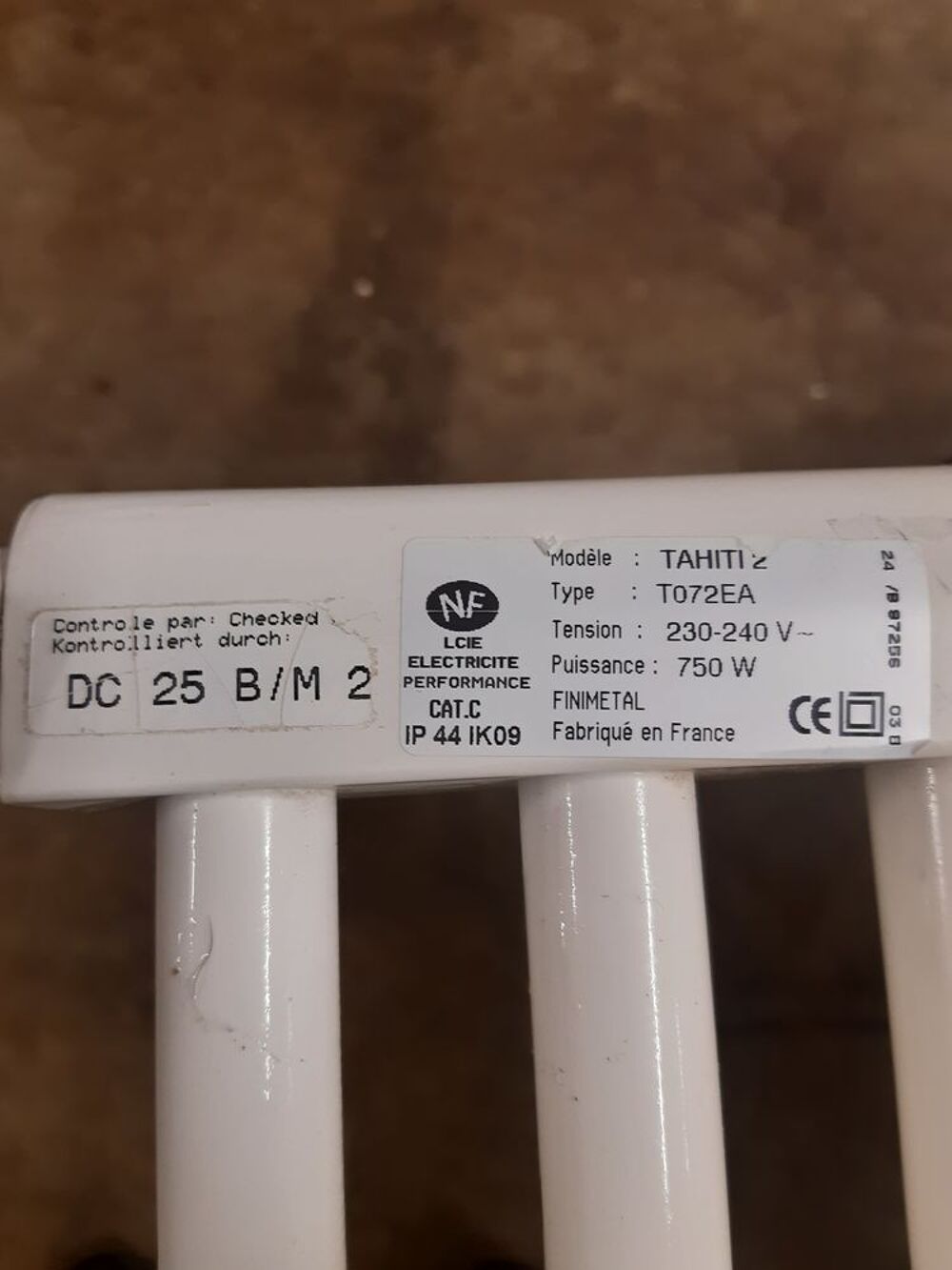 3 radiateurs &eacute;lectriques Bricolage