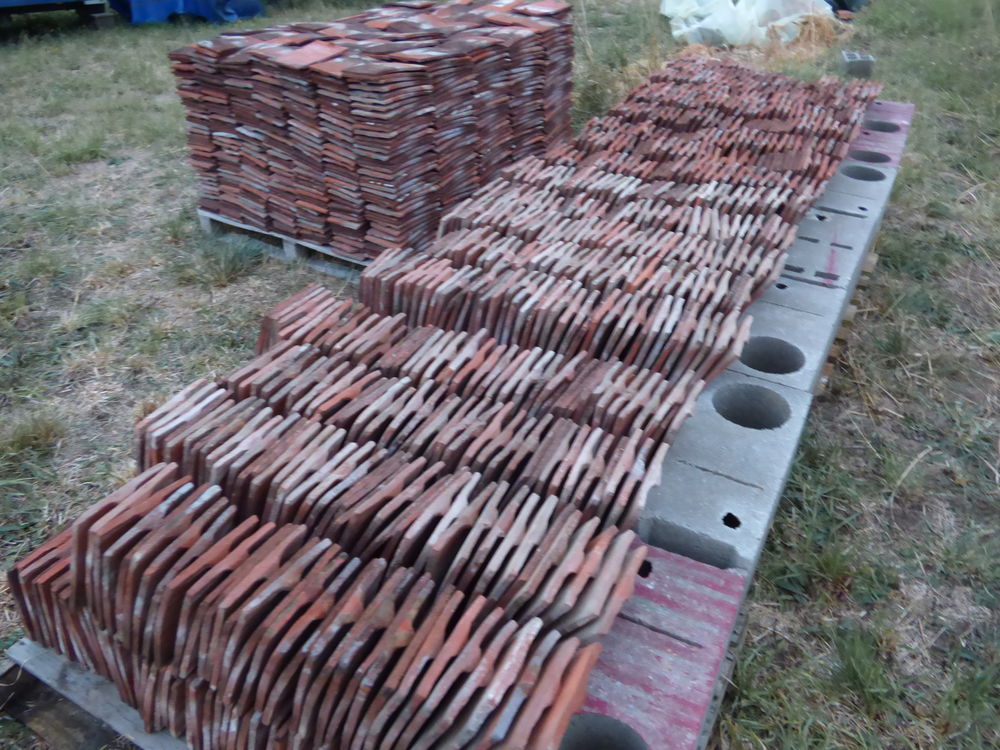 Lot de 3300 tuiles plates anciennes Bricolage