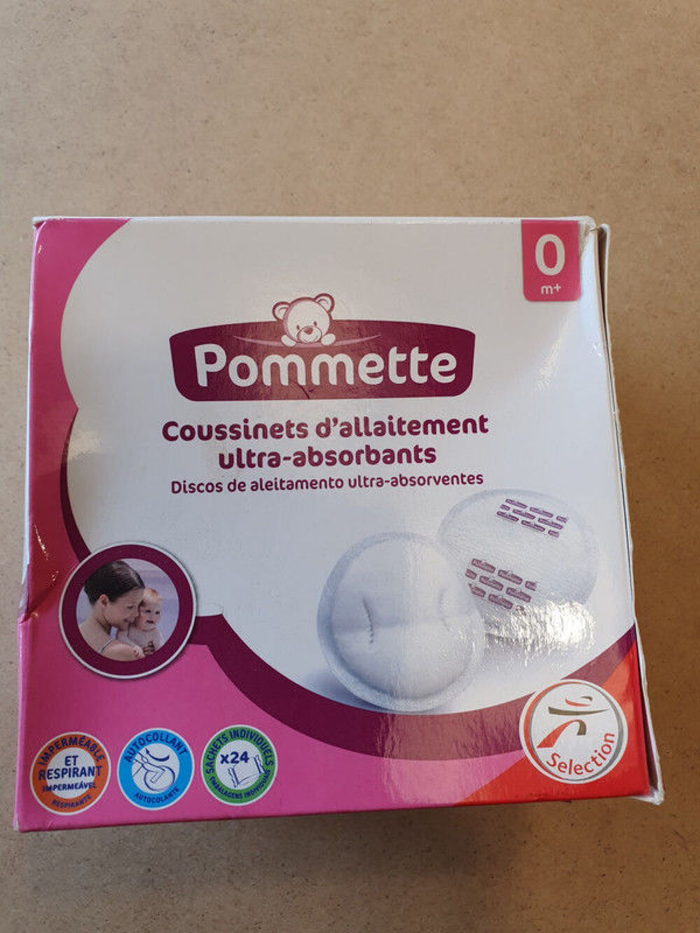 coussinet d'allaitement emballage individuel
x15 Puériculture