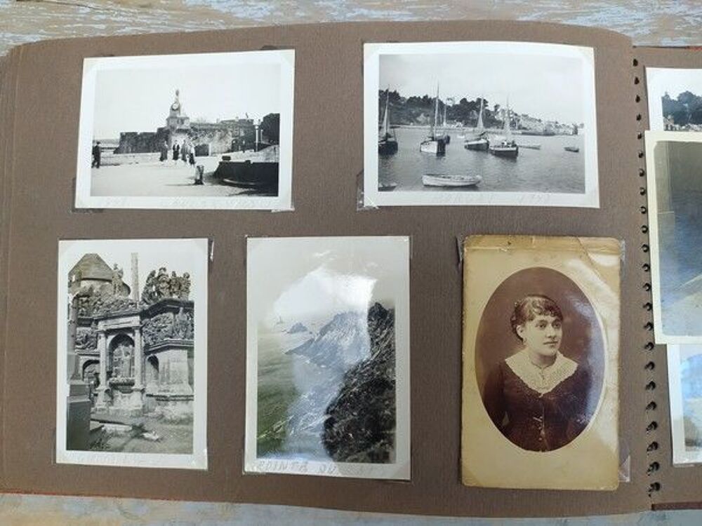 Ancien Album Photographies Famille Voyage 