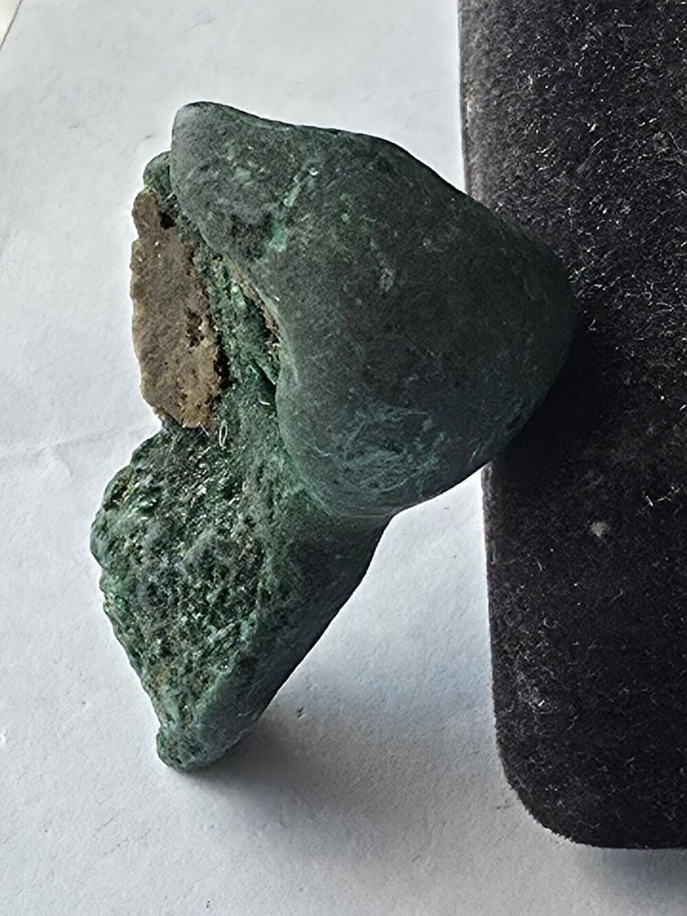 Malachite Stalactitique Brut Katanga RDC-Pierre de Collection 23g 
