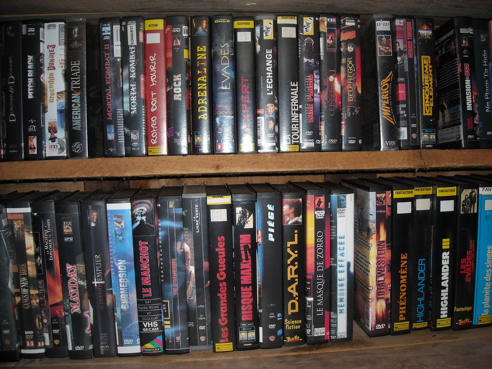 K7 VHS DVD et blu-ray