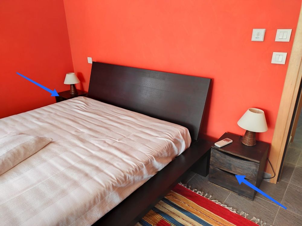 Lit double 160x200 parfait &eacute;tat Meubles