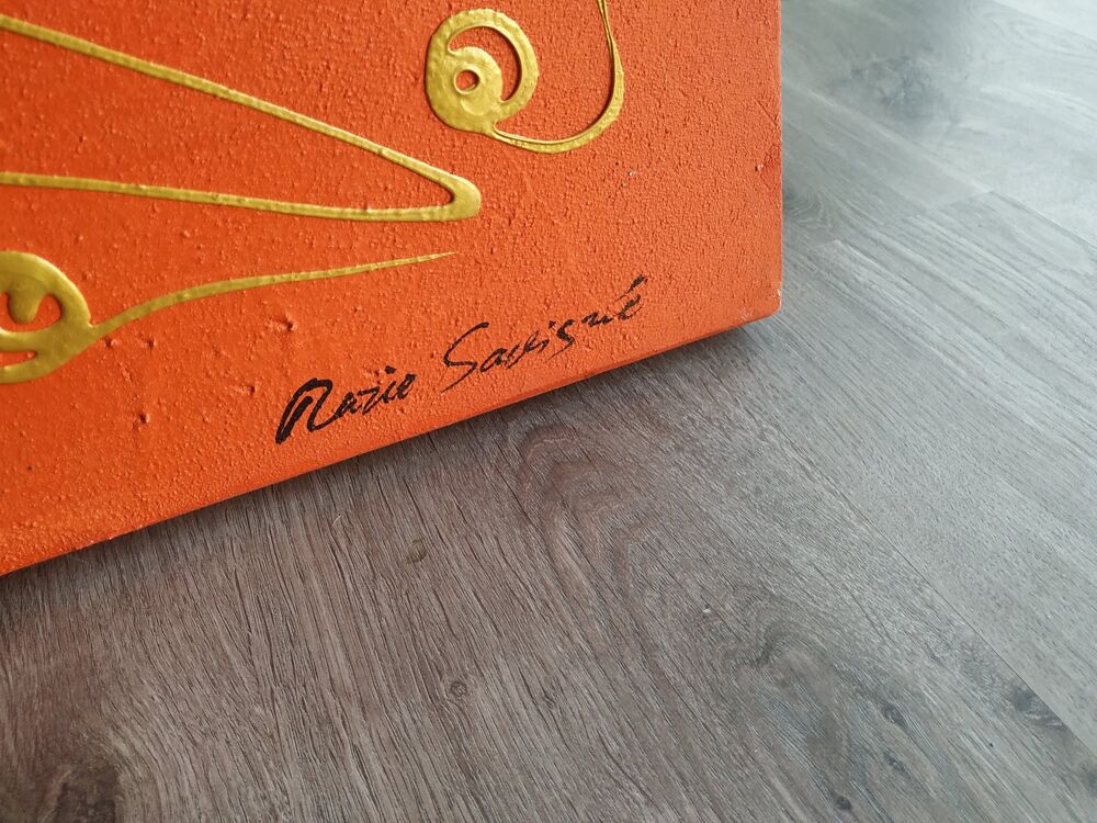 Grand tableau signature peintre DE 1.50X1.50....FAIRE OFFRE Décoration