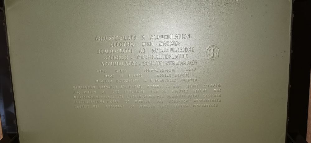Chauffe-plat inox Moulinex 400W Electroménager