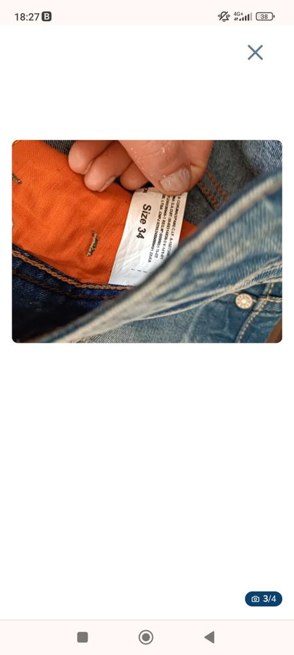 Jeans Zara man taille 42/44 Vêtements