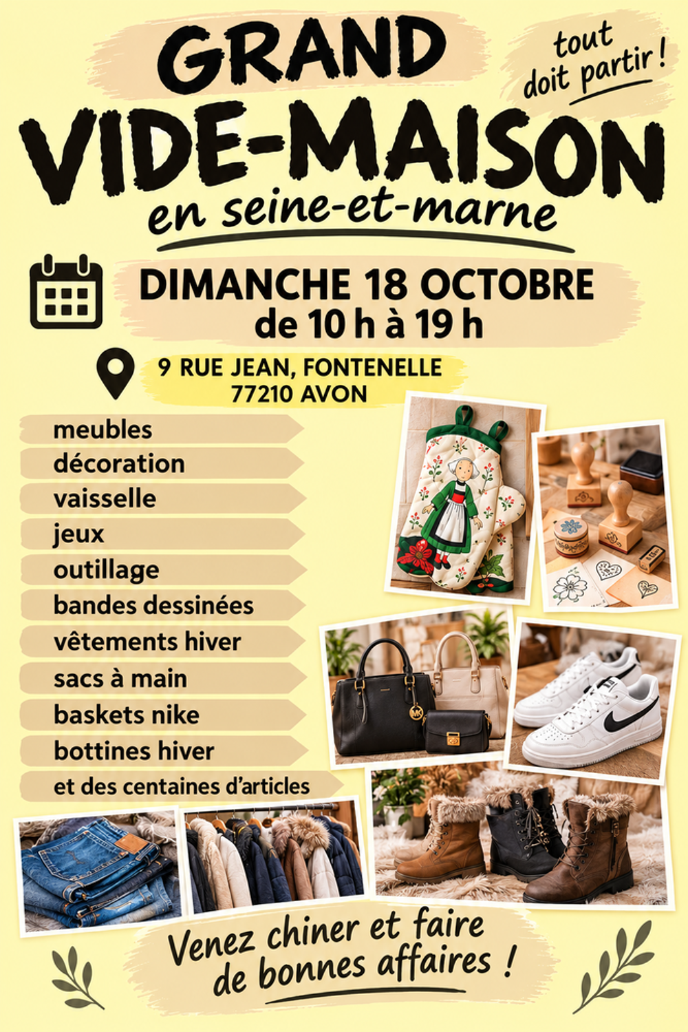 GRAND VIDE MAISON EN SEINE ET MARNE Vide jardin