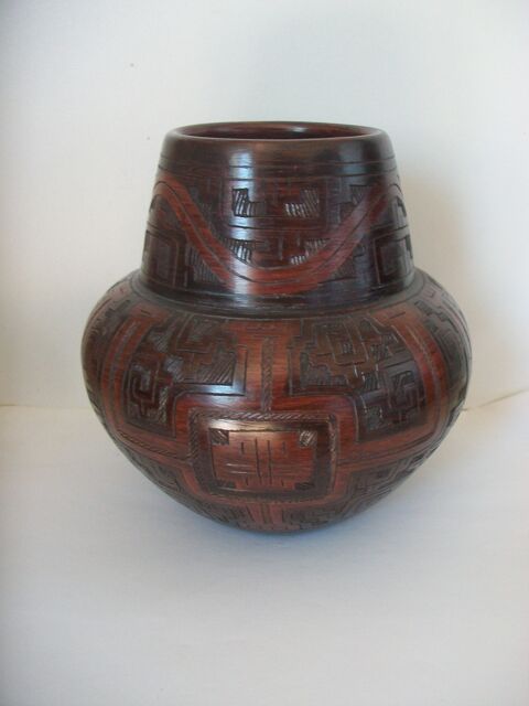 Vase pot terre cuite marron 45 Thizy (69)