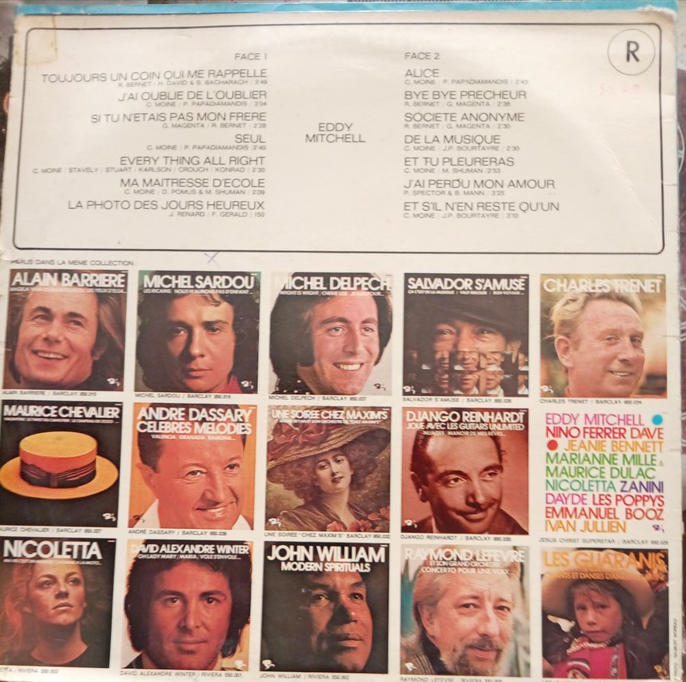 EDDY MITCHELL / 3 X DISQUES VYNIL 33 TOURS / CD et vinyles