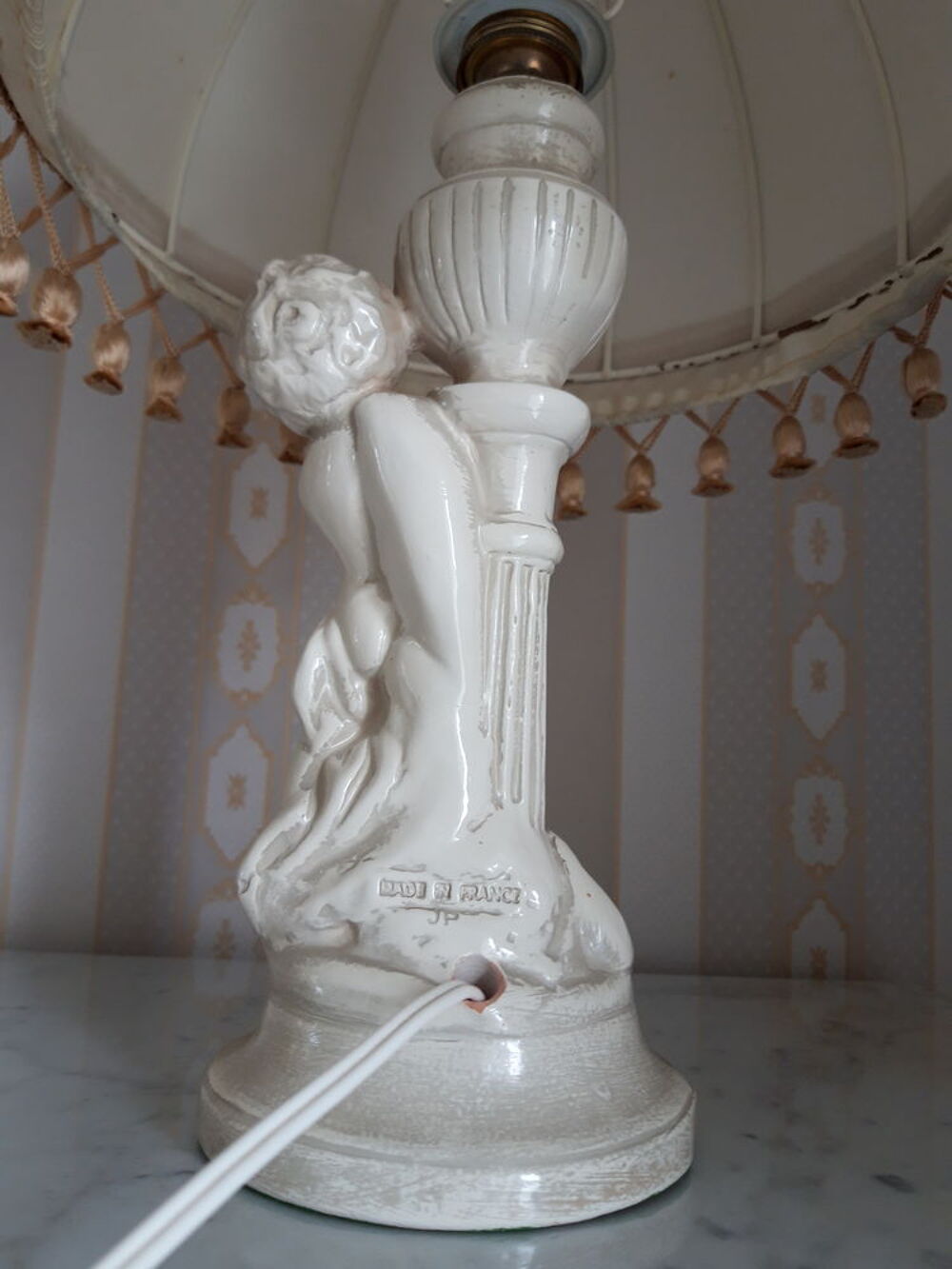 Lampe Ch&eacute;rubin sign&eacute;e JP ( 1950 - 1980) Décoration