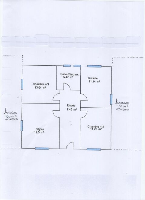  Appartement � louer 3 pi�ces 68 m�