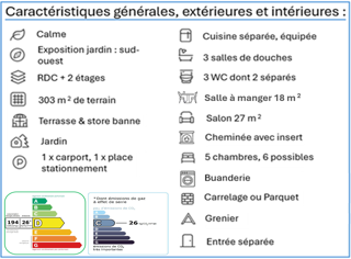 Maison  vendre 9 pices 152 m