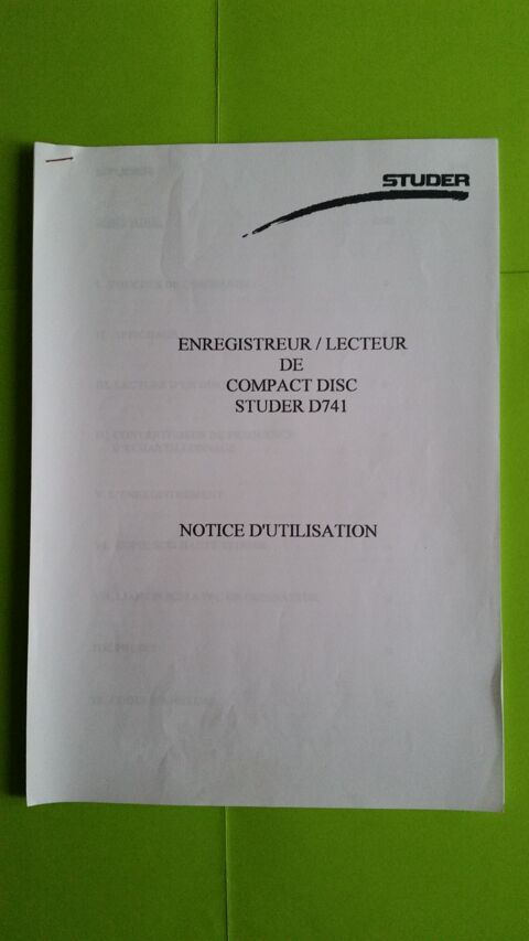 STUDER D 741 0 Montpellier (34)