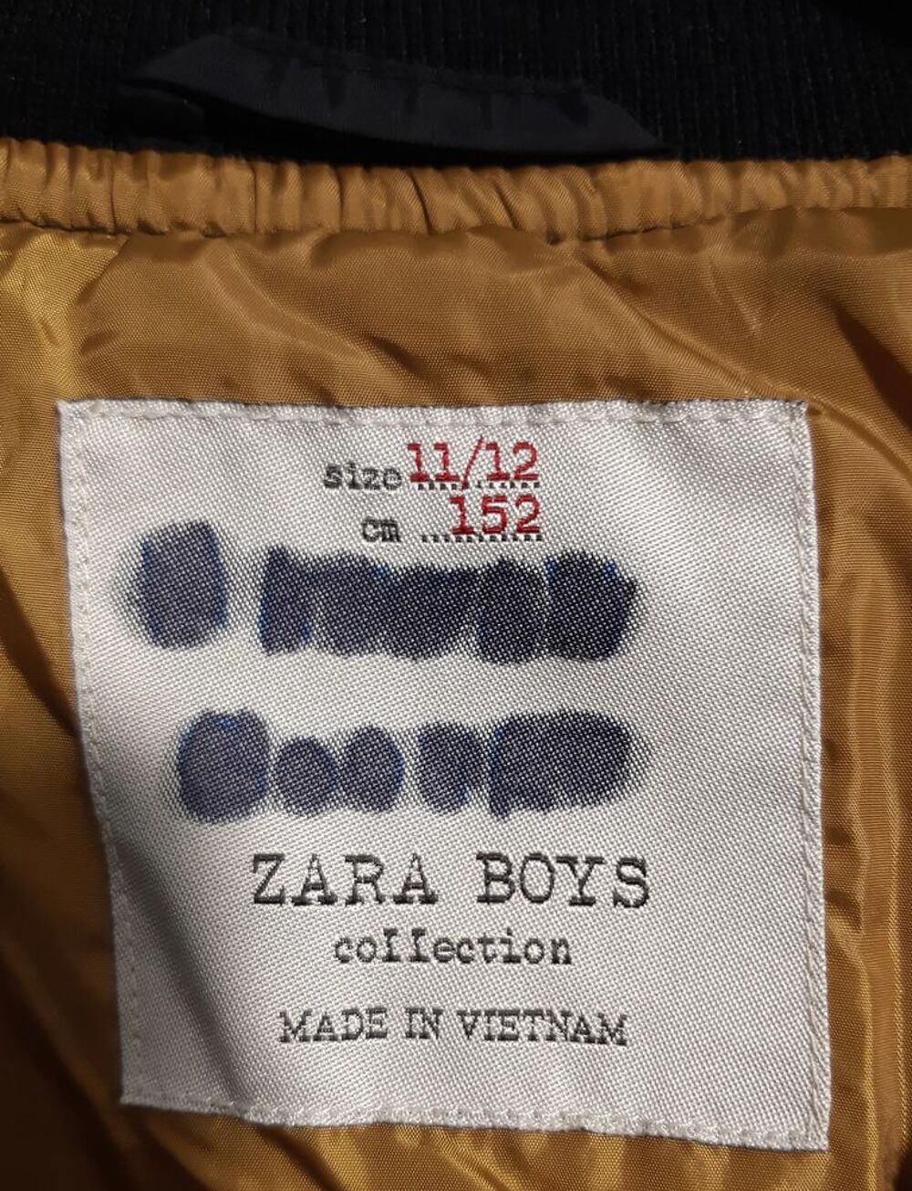 Blouson doubl&eacute; Gar&ccedil;on Marron - Zara Boys Vêtements enfants