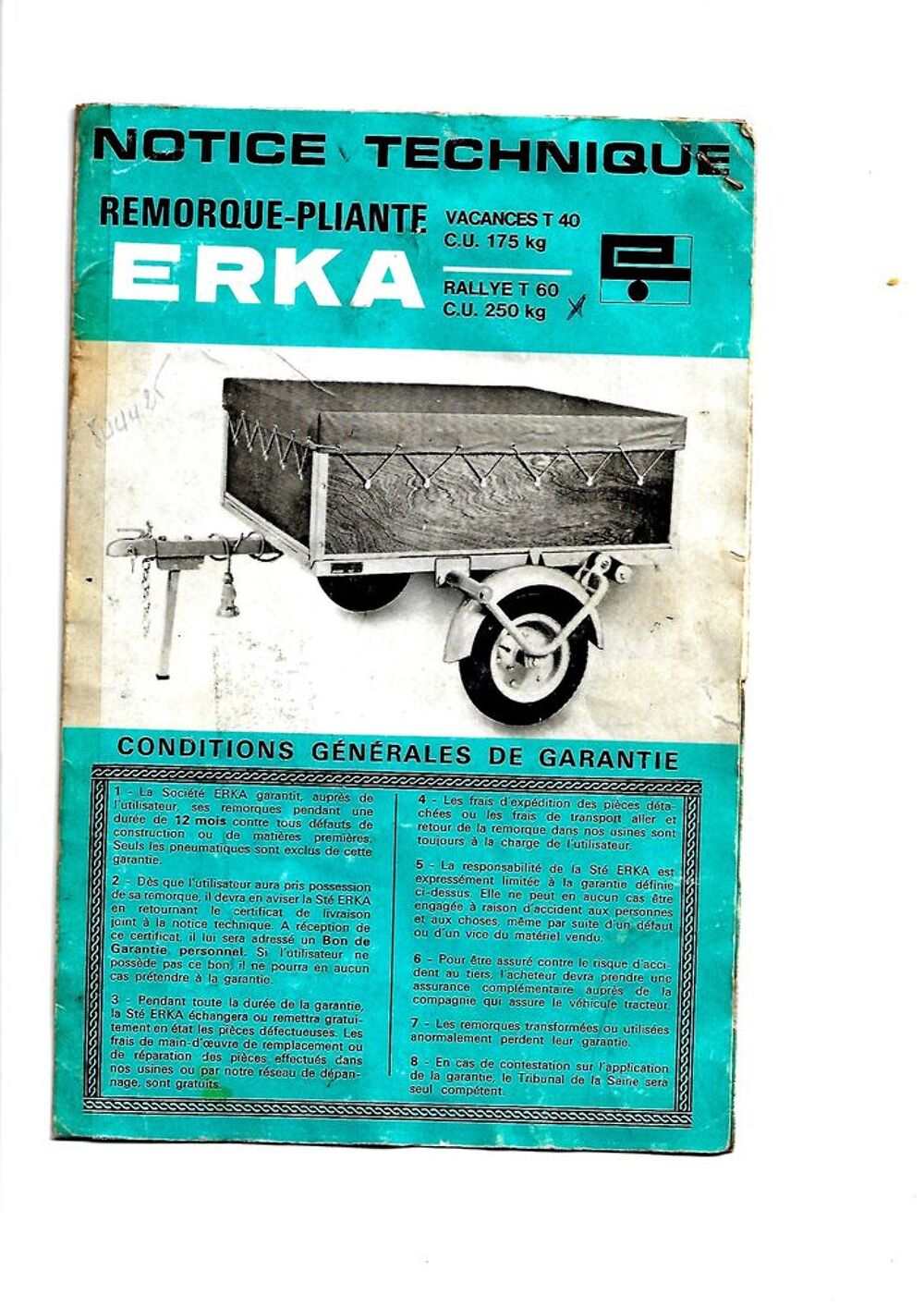 Remorque ERKA Bricolage