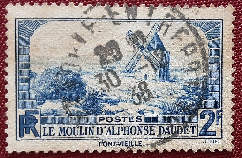 timbre FONTVIELLE le moulin d'alphonse DAUDET 