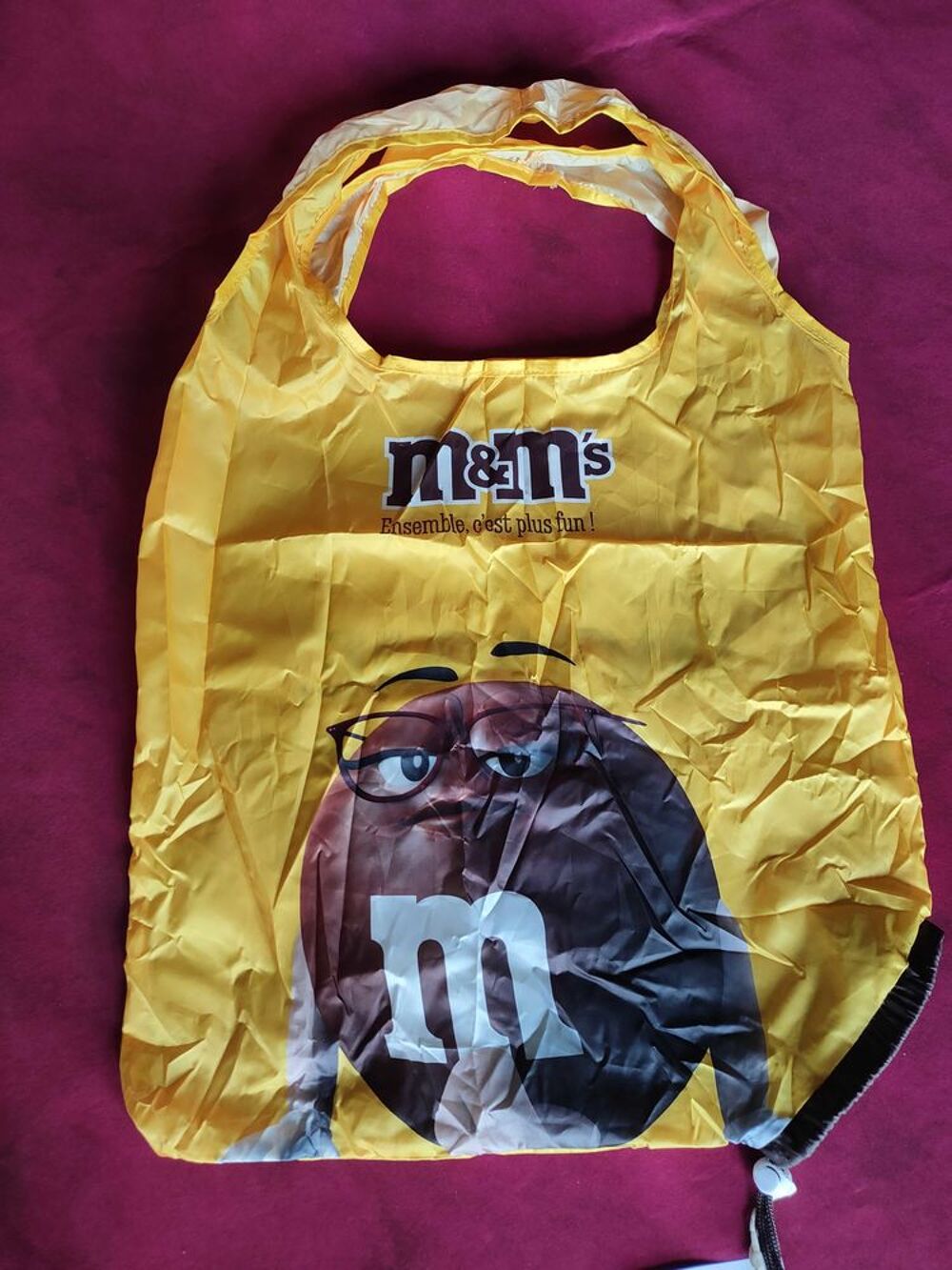 Sac neuf M&amp;Ms jaune et marron Maroquinerie