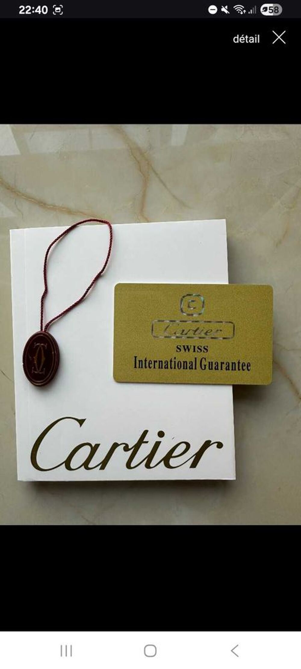 Cartier Santos Automatique €" Full Set (Bo&icirc;te + Documents) €" 2 800 € Bijoux et montres