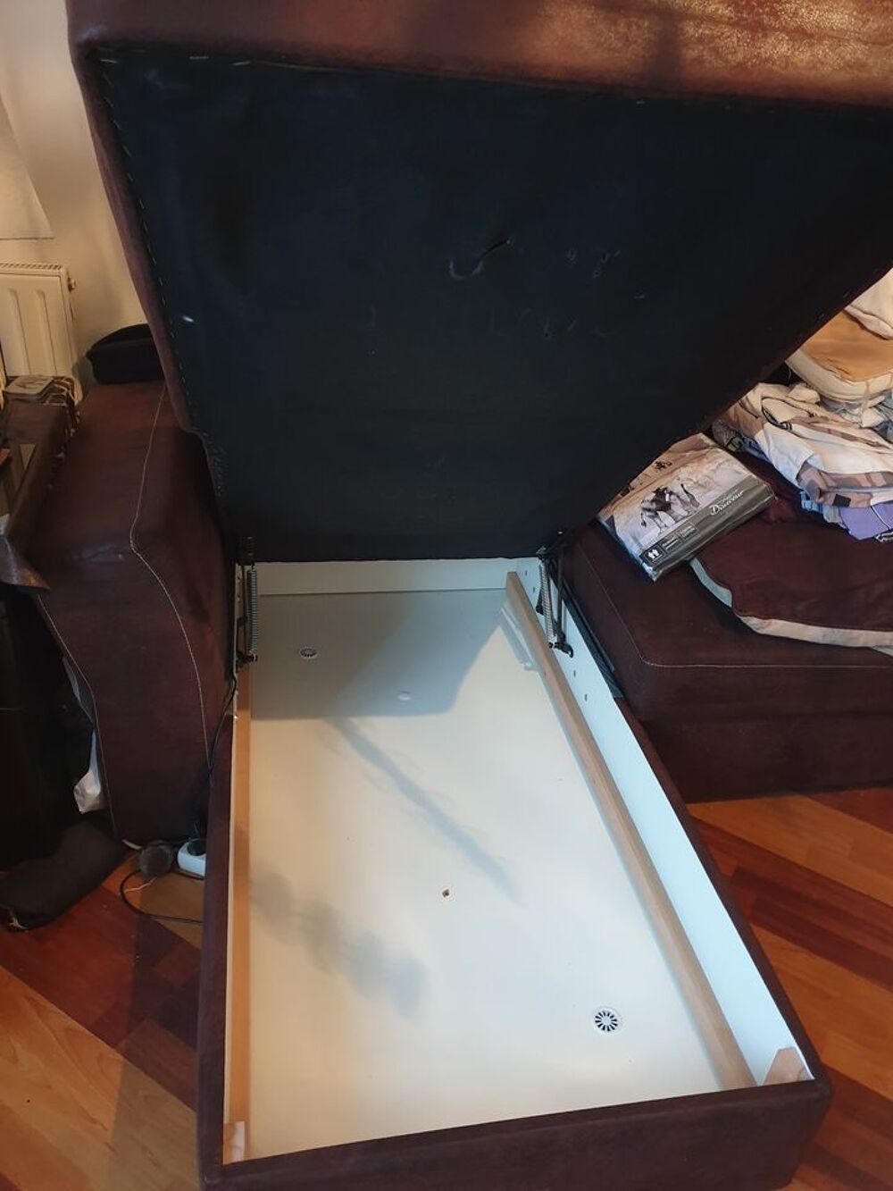 Canap&eacute; convertible m&eacute;ridienne r&eacute;versible CASABLANCA tissu Go Meubles