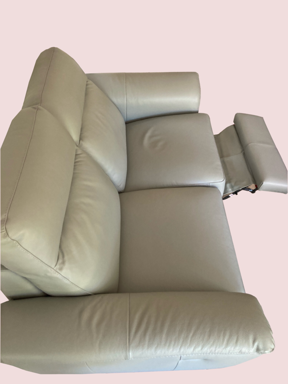Canap&eacute; cuir 2 relax &eacute;lectriques Meubles