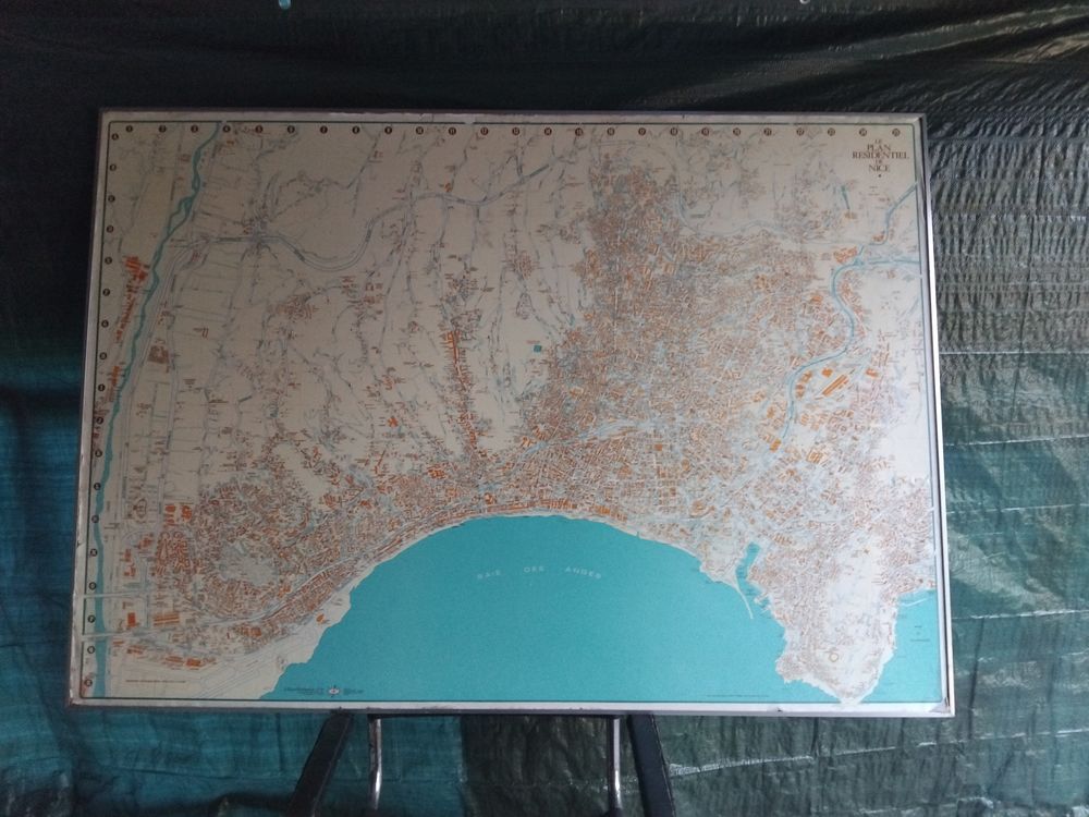 Carte r&eacute;sidentielle encadr&eacute;e Nice 