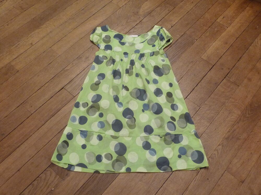 Robe/ Tunique en 100% Coton Vert Clair-Taille S- Montan Vêtements