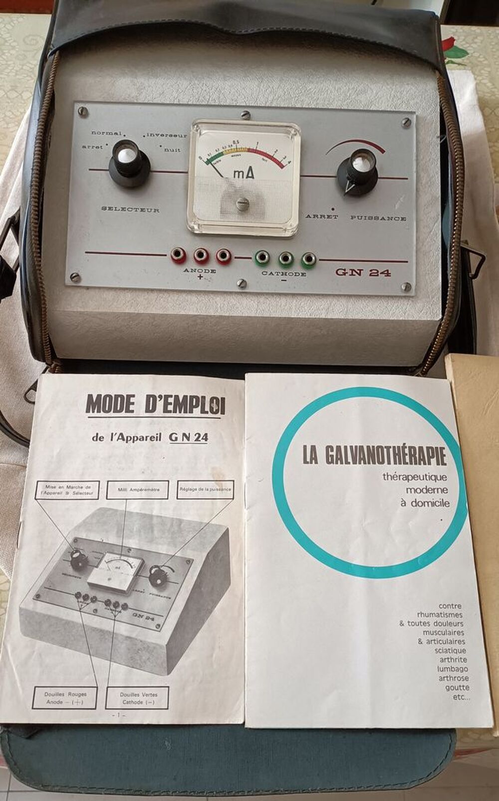 (Appareil m&eacute;dical RARE de.galvanotherapie ) GN 24 AVEC MOD. 