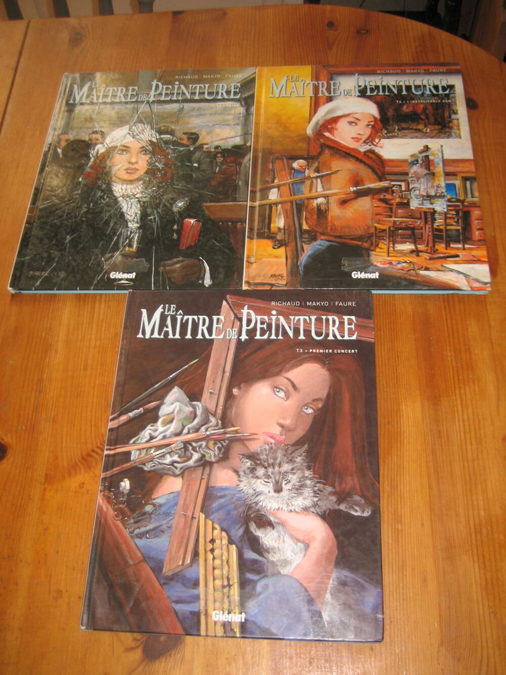 lot bd LE MAITRE DE PEINTURE 1 A 3 COMPLET GLENAT Livres et BD