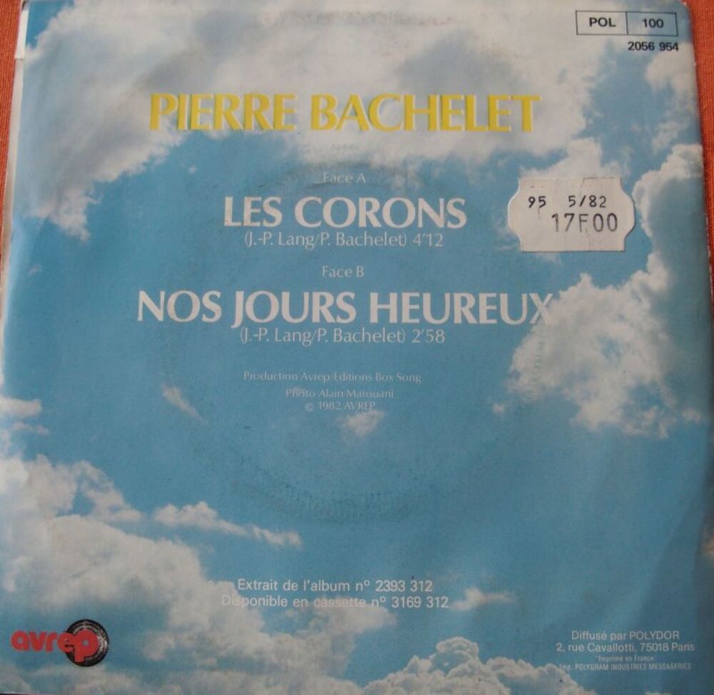Vinyl Pierre BACHELET Les corons CD et vinyles