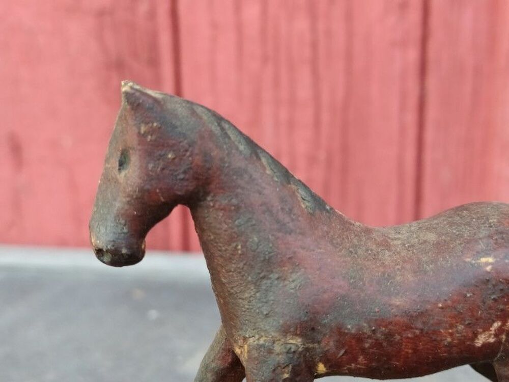 Cheval Sculpture Bois Prisonniers Mazeray Guerre 39-45 WW2 